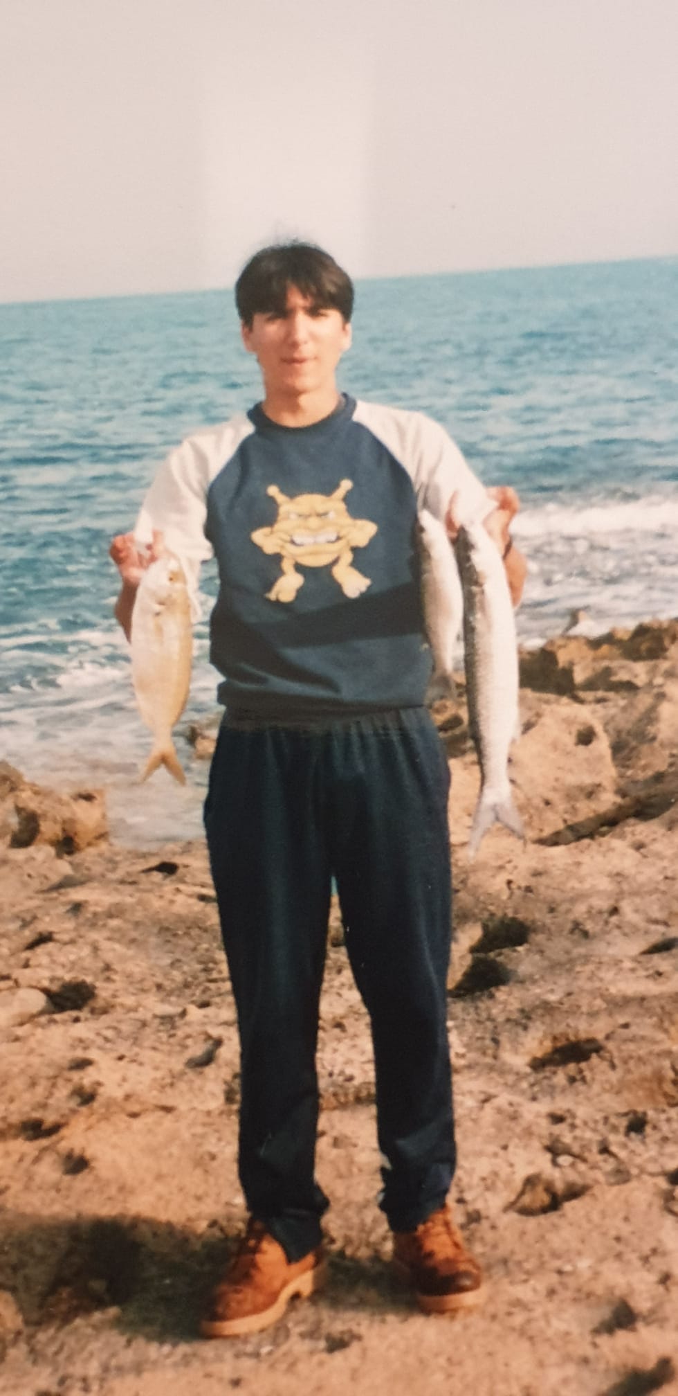 Raul with an early catch in Spain